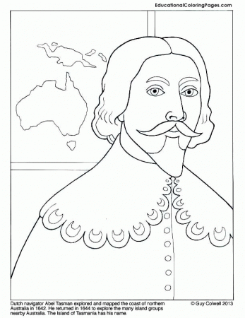 Famous Explorers Coloring | Educational Fun Kids Coloring Pages 