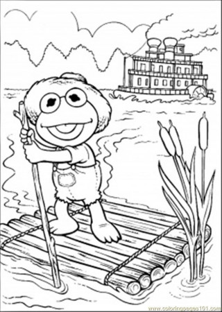 Coloring Pages Ing In The Lake Coloring Page (Cartoons > Elmo 