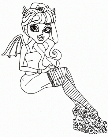 Monster High Rochelle Goyle Coloring Pages - Monster High Coloring 