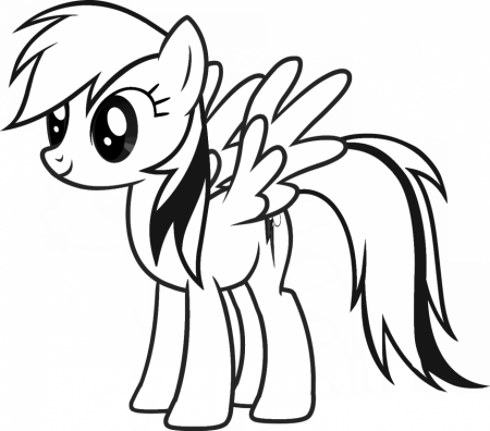 My Little Pony Coloring Pages Rainbow Dash Flying Sgmpohio 168186 