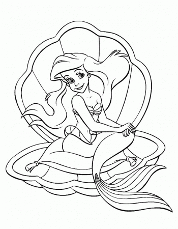 Little mermaid Coloring Pages to Print | Color Printing|Sonic 