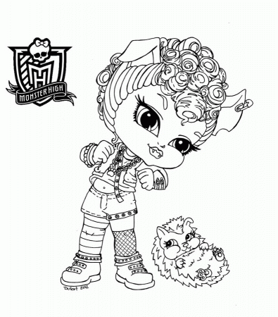 baby robbeca monster high Colouring Pages