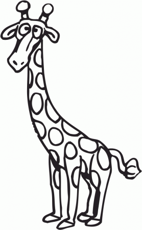 Giraffe Coloring Sheets - Kids Colouring Pages