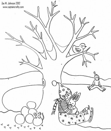 Winter Coloring Captain Crafty | Coloring Pages