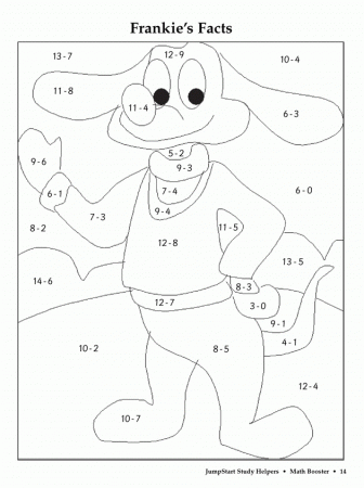 Color by Number using subtraction | Coloring pages!