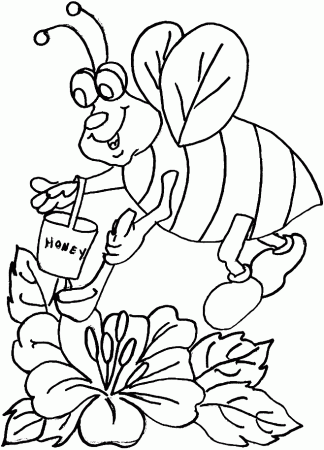 Bee Coloring Page Page 35 Images