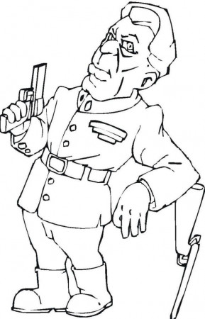 Downloadable Gun Coloring Pages Army Gun Military Guns Revolver 