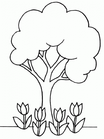 Simple Flower Pictures To Color : Simple Pictures To Color. Flower 