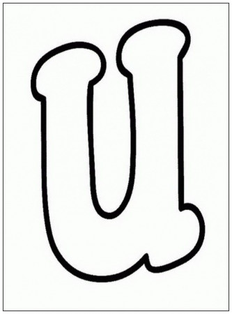 Lowercase Letter U Coloring For Kids - Kids Colouring Pages
