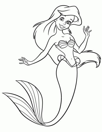 Princess Mermaid Coloring Pages - Free Printable Coloring Pages 