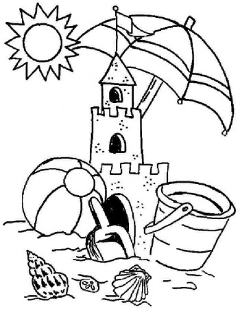 Summer Season Colouring Pages Free For Kindergarten - #