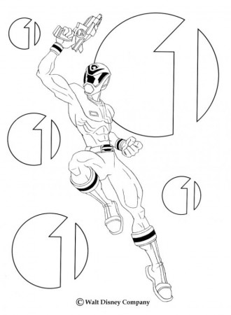 POWER RANGERS coloring pages - Ranger attack position