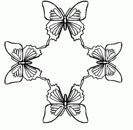 Colouring Pictures For Kids Butterfly
