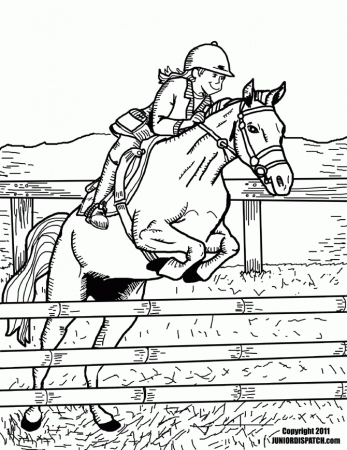 horses show jumping Colouring Pages (page 3)