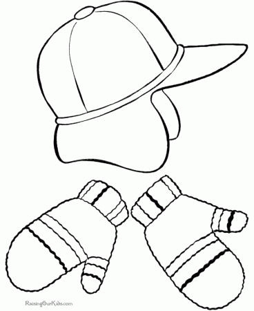 Winter-clothes-coloring-4 | Free Coloring Page Site