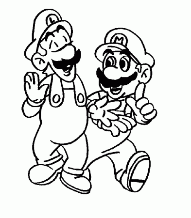 Coloring Pages For Super Mario And Luigi X