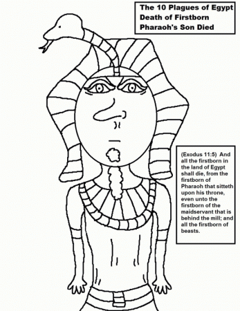 10th Plague Death Of Firstborn 51819 10 Plagues Coloring Pages
