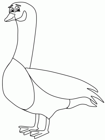 Goose coloring pages | Coloring-