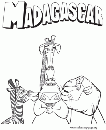 madagascar coloring pages