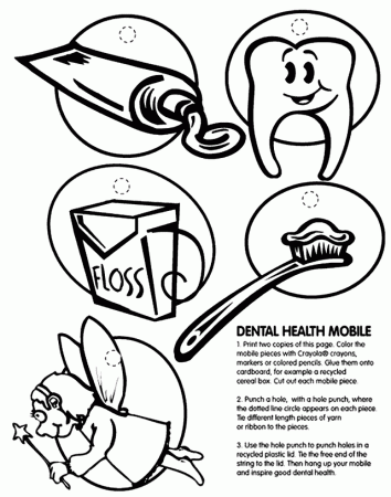 dental health coloring pictures | Rebecca blog