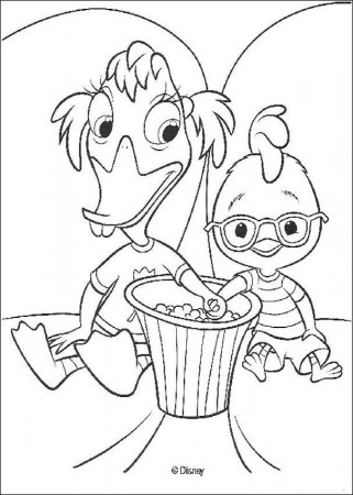 Chicken Little Coloring Pages for Kids