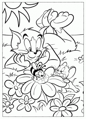 Print Tom And Jerry Tom And Jerry Coloring Pages Cartoon - deColoring