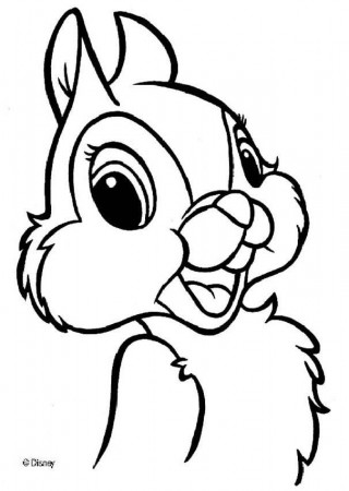 Thumper From Bambi Coloring Pages | Coloring Pages For Kids
