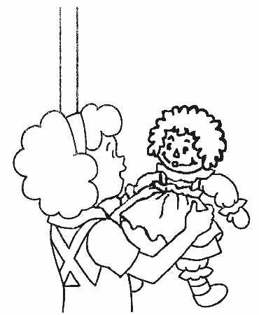 Andy Raggedy Ann Counting Number In Raggedy Ann And Andy Coloring 