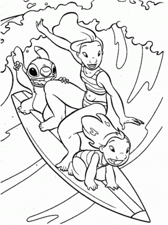 Surfing Coloring Pages Surfing Together Coloring Page Picture 