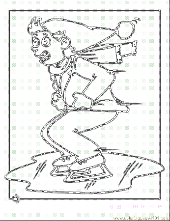 Coloring Pages Skating Coloring Page 231x300 (Sports > Winter 