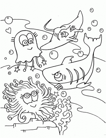 Free Printable Ocean Animals Coloring Pages