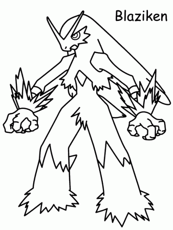 Blaziken pokemon coloring pages | Coloring Pages