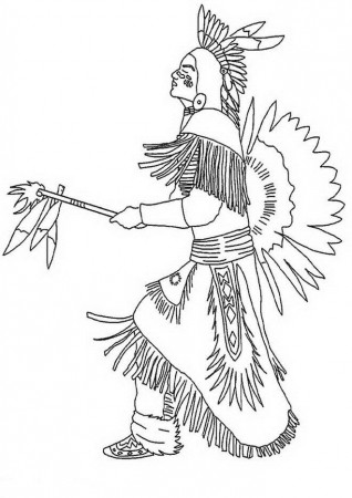 Coloring Page - Indian coloring pages 4