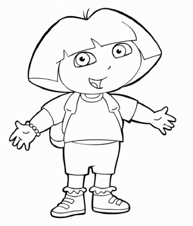 Dora the Explorer | Free Printable Coloring Pages 