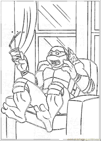 Coloring pages pizza and coke ninja turtles free printable
