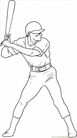 Coloring Pages Draw A Baseball Player Step 5 (Sports > Baseball 