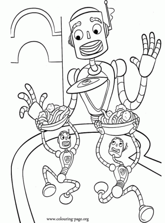 Meet the Robinsons - Carl the Robot coloring page