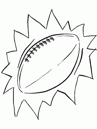 FootBall Ball Coloring Pages Free For Children: FootBall Ball 