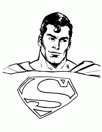 Superman Coloring Pages Page 1 | Cartoon Coloring Pages