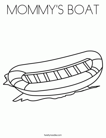 mommys boat coloring page boats pages ikids