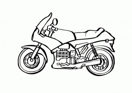 Motorcycle-coloring-1 | Free Coloring Page Site