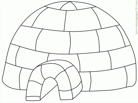 pictures of igloos Colouring Pages