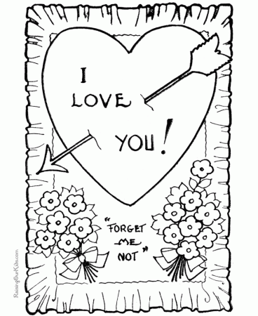 Valentine Coloring Page for Child - 002