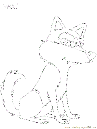 Coloring Pages Wolf (Mammals > Wolf) - free printable coloring 