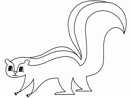 Skunks 3 Animals Coloring Pages & Coloring Book