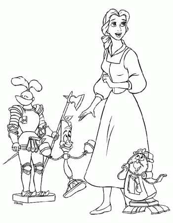 Beauty and the Beast Coloring Pages 12 | Free Printable Coloring 