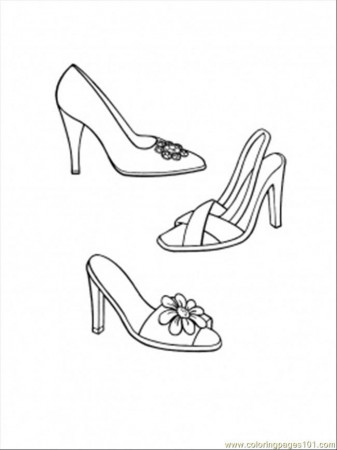 all shoes Colouring Pages
