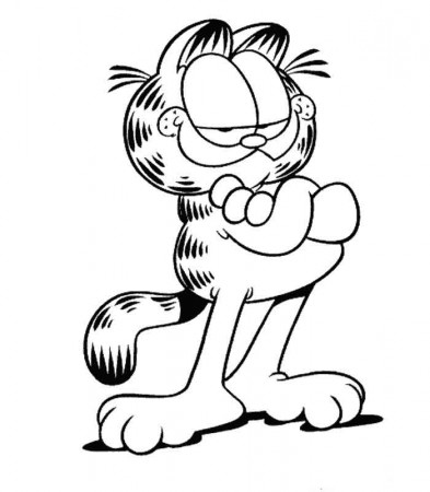 Garfield Coloring Pages and Book | UniqueColoringPages