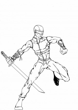 Gi Joe Snake Eyes Coloring Pages Coloring Pages Amp Pictures 