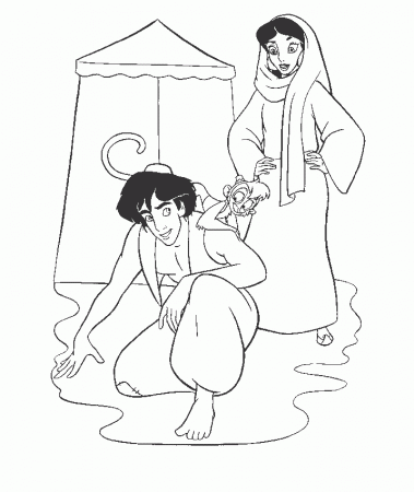 Aladdin Coloring Pages - Coloringpages1001.